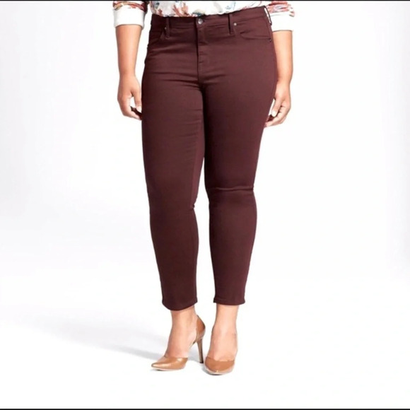 Kenneth Cole Denim - Kenneth Cole Plum/Brown Skinny Jeans